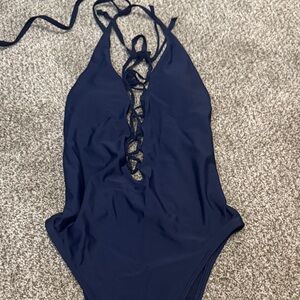 Aerie Navy Blue One Piece Swimsuit